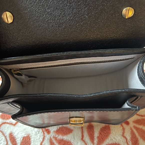 NWOT $129 Sundance Black Leather Leni Crossbody Bag - Picture 5 of 6